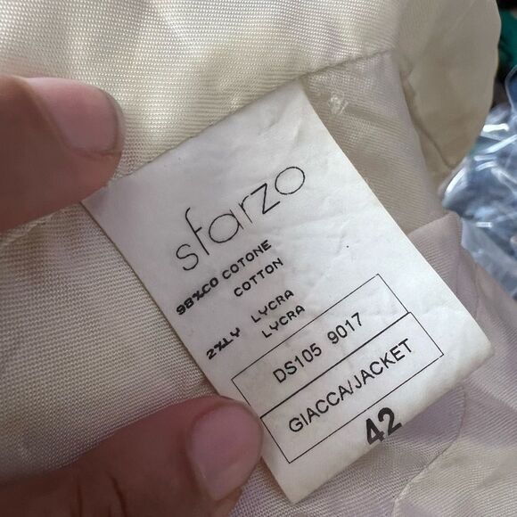 SFARZO ITALIAN LUXURY chains leaf’s elegant dress suit coat FLORAL BLAZER JACKET - Picture 13 of 13